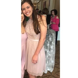 Dusty Pink David’s Bridal Short Dress